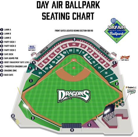 dragons stadium seating chart